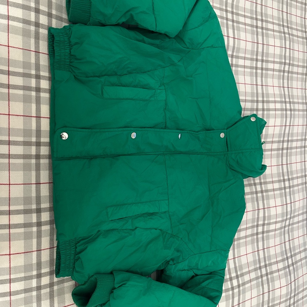 Free People Green Puffer Jacket - Picture 10 of 14